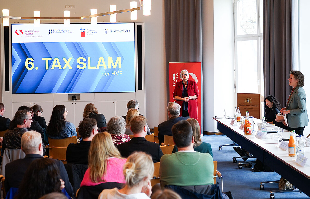 Saalaufnahme des Tax Slam