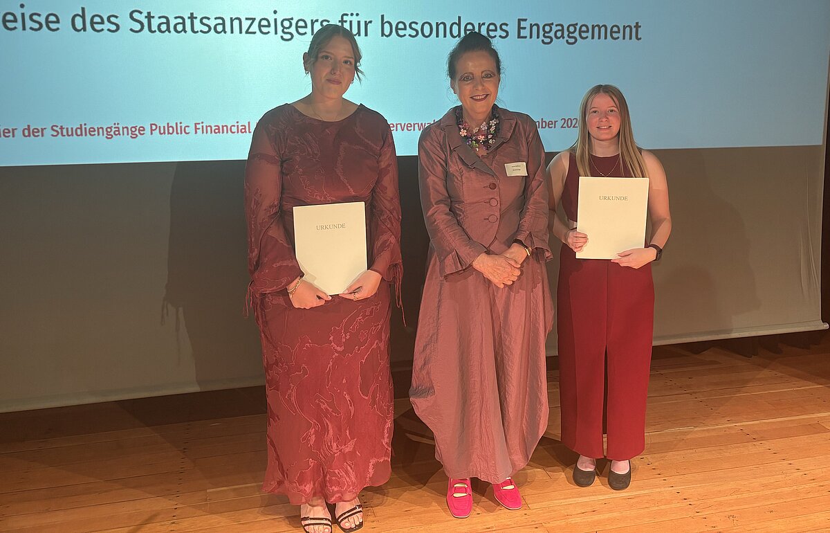 Preisträgerinnen des Staatsanzeiger-Preises