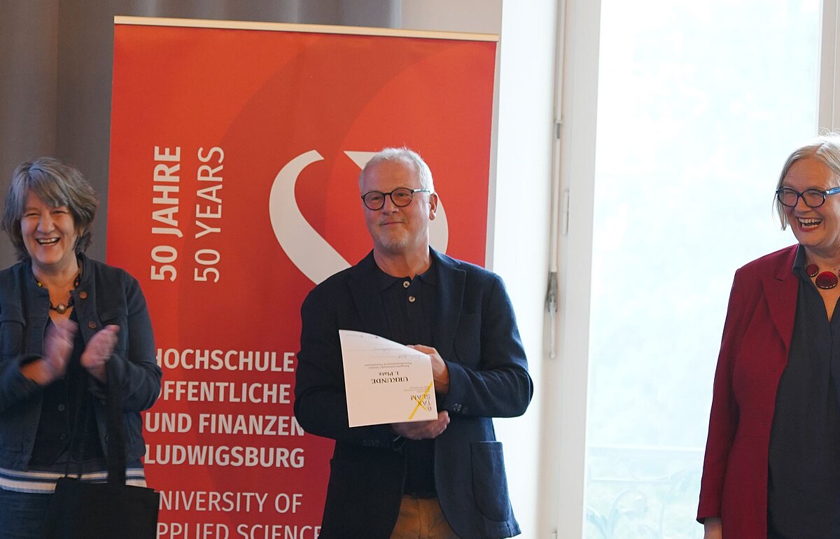 Gruppenbild von Dr. Gisela Splett, Dr. Bernd Kraft und Prof. Dr. Gunda Rosenauer