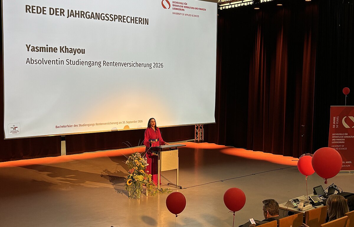 Rede der Jahrgangssprecherin
