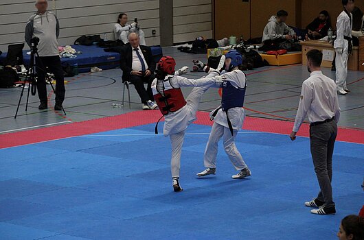 HVF-Studentin Sohejla Sabzghabaei bei den Deutschen Hochschulmeisterschaften vom Taekwondo