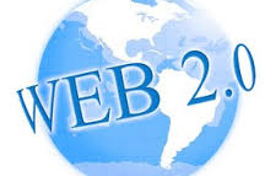 Weltkugel mit Schriftzug Web 2.0