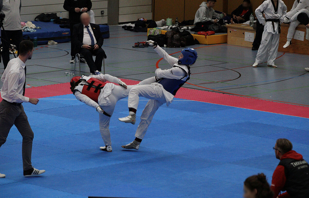 HVF-Studentin Sohejla Sabzghabaei bei den Deutschen Hochschulmeisterschaften vom Taekwondo