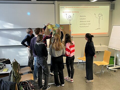 Workshop des Fachwärmeverbands AGFW, der Energieagentur Kreis Ludwigsburg LEA und dem IK³ mit Studierenden der HVF