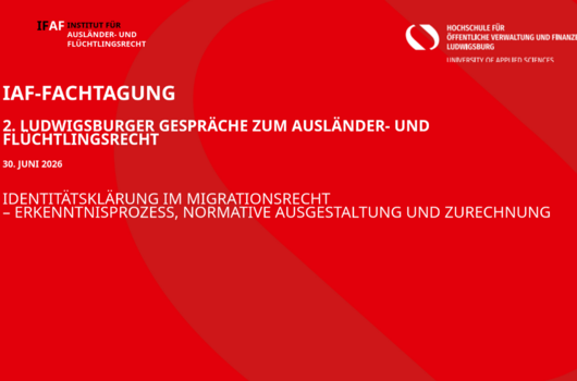 Titelfolie 2. Ludwigsburger Gespräche zum Ausländer- und Flüchtlingsrecht