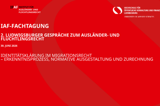 Titelfolie 2. Ludwigsburger Gespräche zum Ausländer- und Flüchtlingsrecht