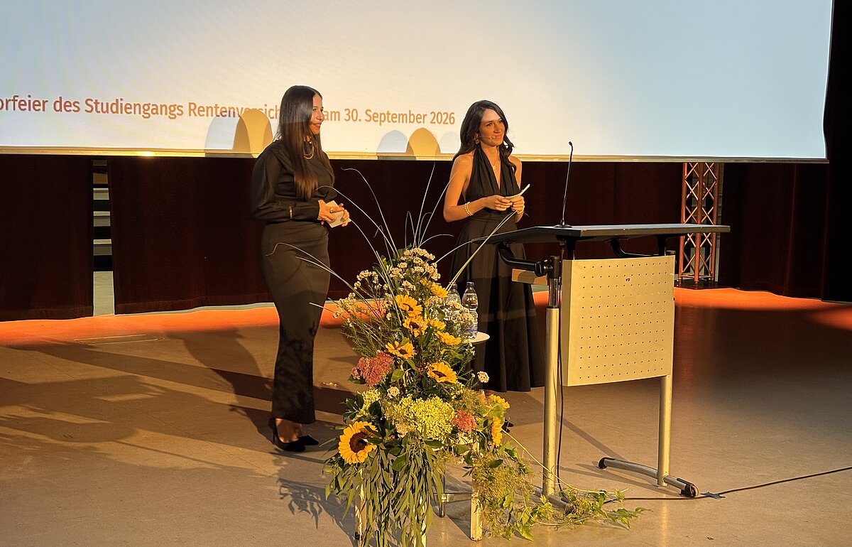 Moderatorinnen der Bachelorfeier