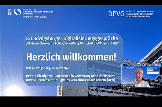 Startfolie der Bildschirmpräsentation von Prof. Mrass