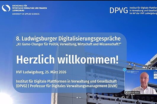 Startfolie der Bildschirmpräsentation von Prof. Mrass